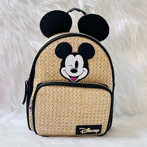 Disney Mickey Mouse with Ears Straw Backpack